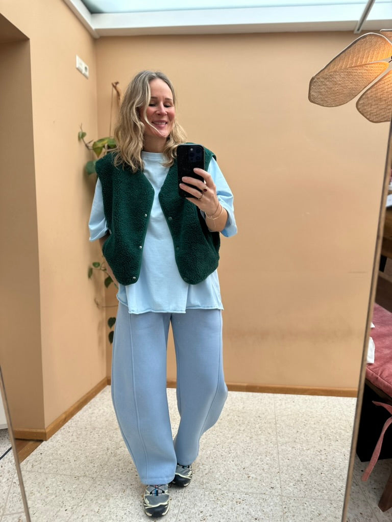 Brianna - oversized t-shirt licht blauw