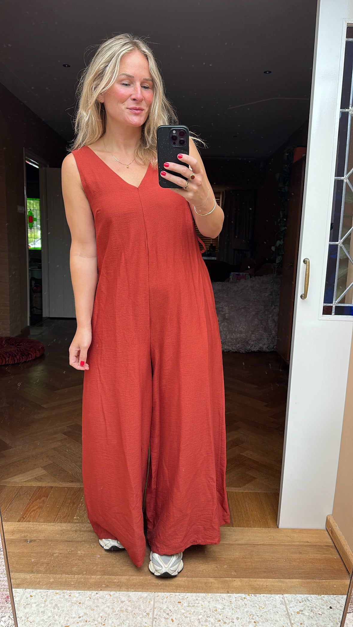 Farwa - jumpsuit terracotta