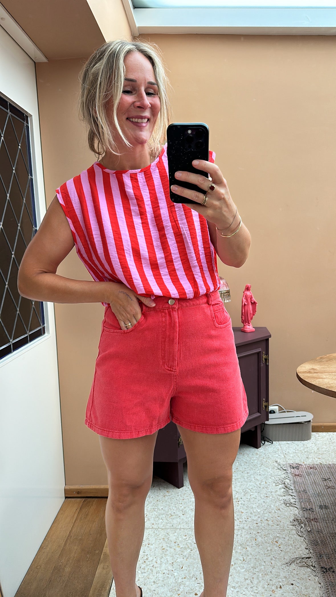 Hailey - shortje rood