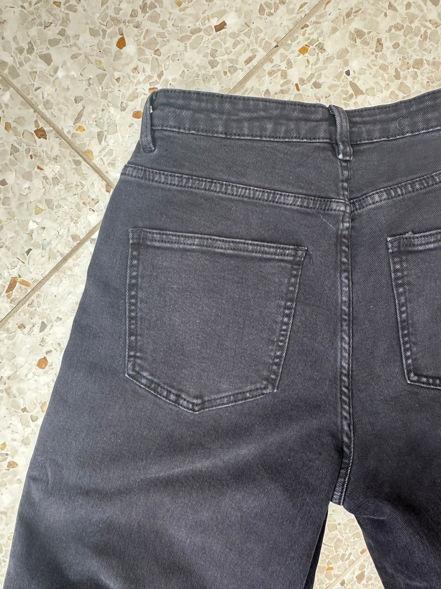 Audrey - stretch jeans high waist dark grey