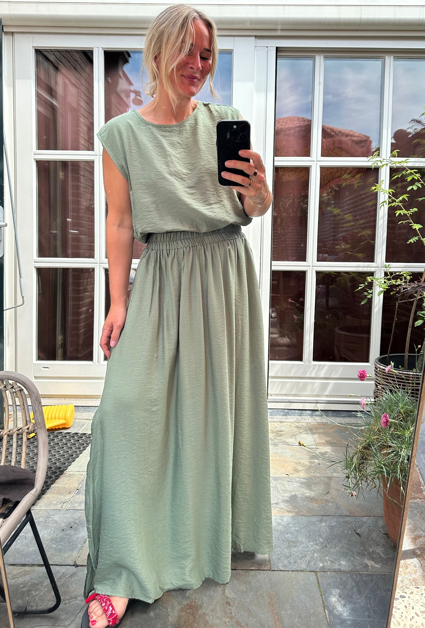 Fab - top en rok combinatie groen