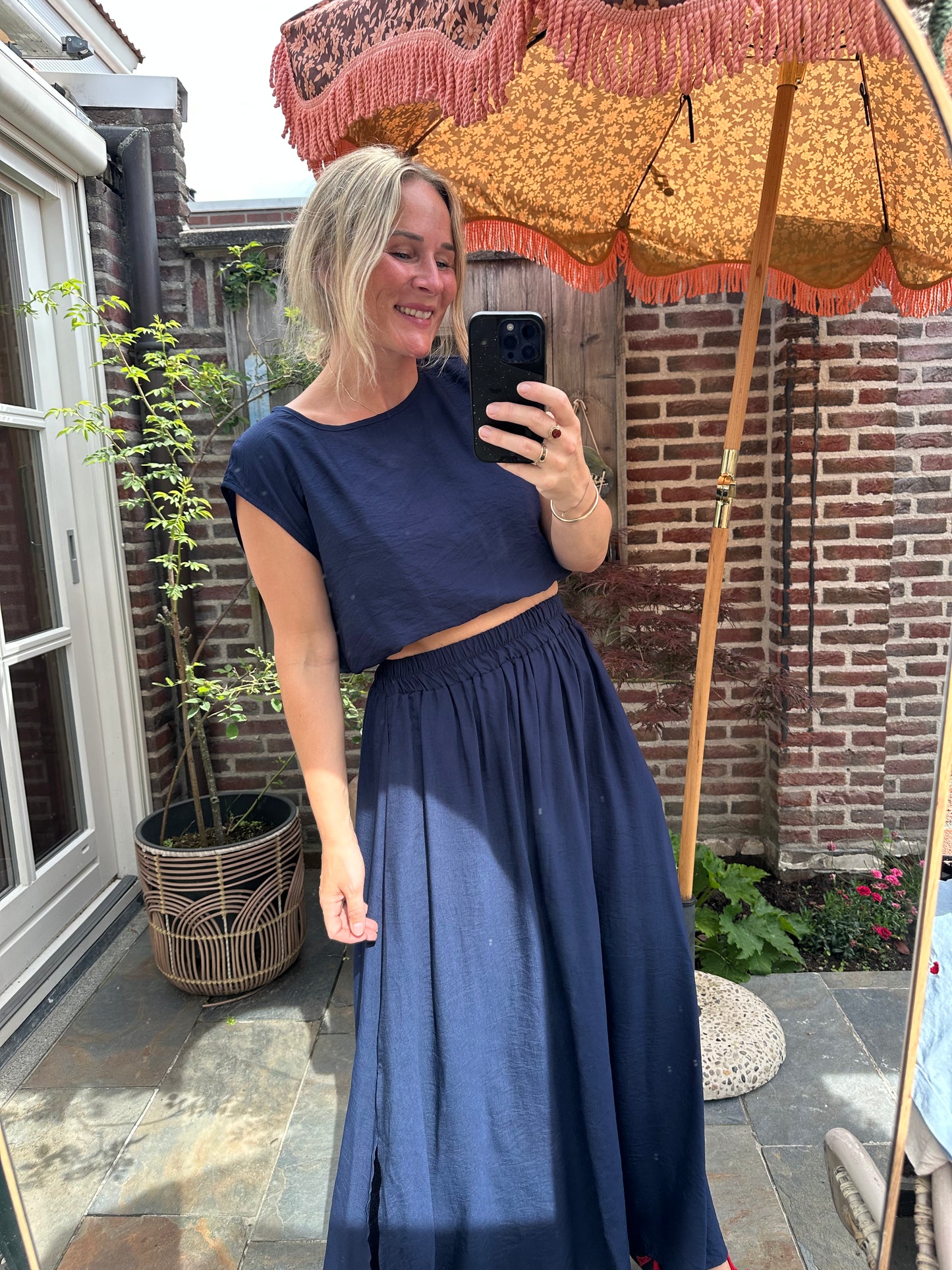 Fab - top en rok combinatie blauw