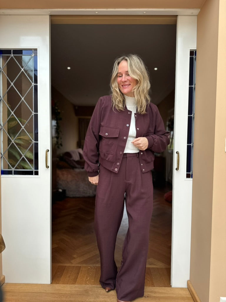 Great - bordeaux pantalon