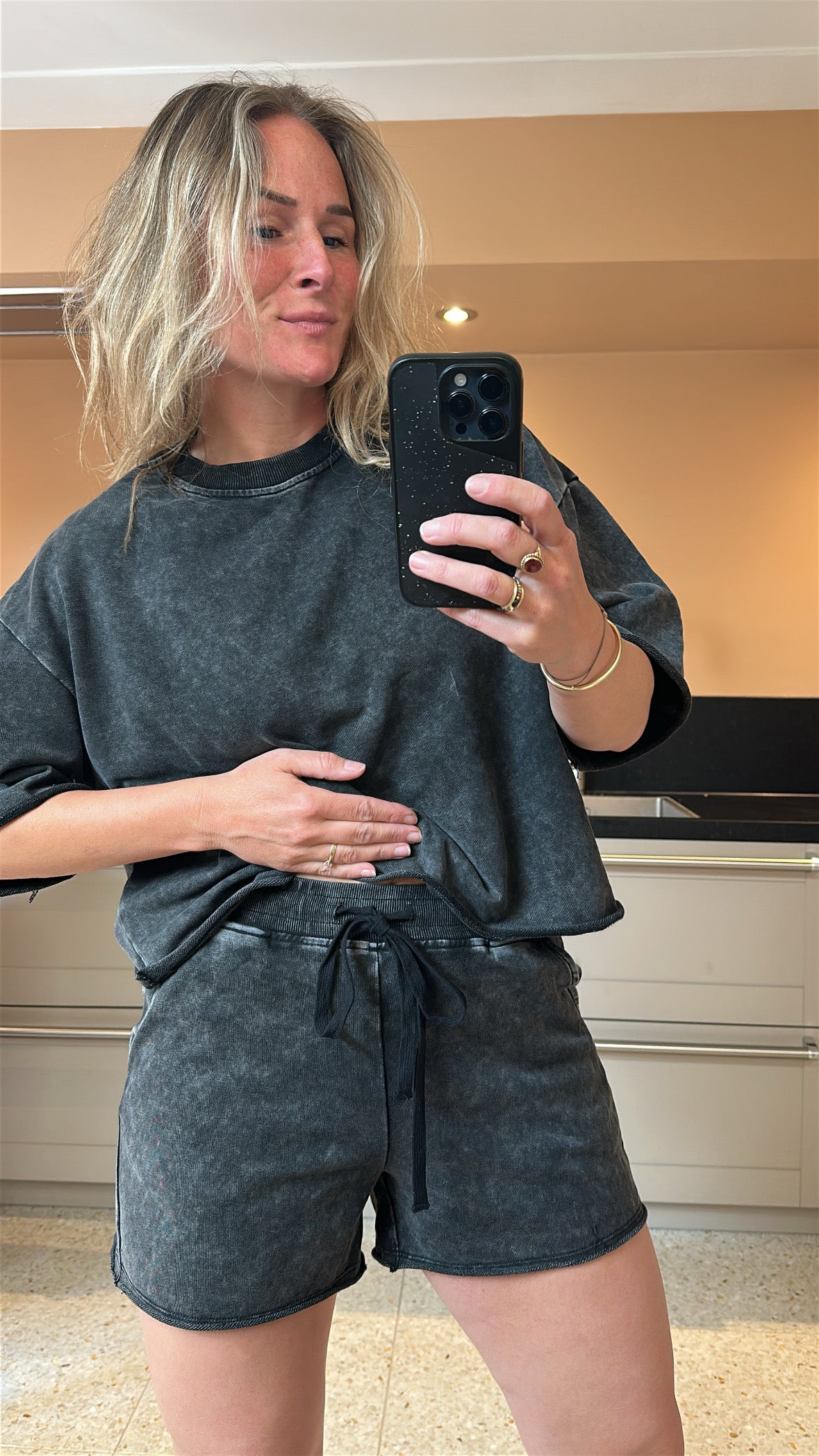 Elfie - sportief pakje donker grijs