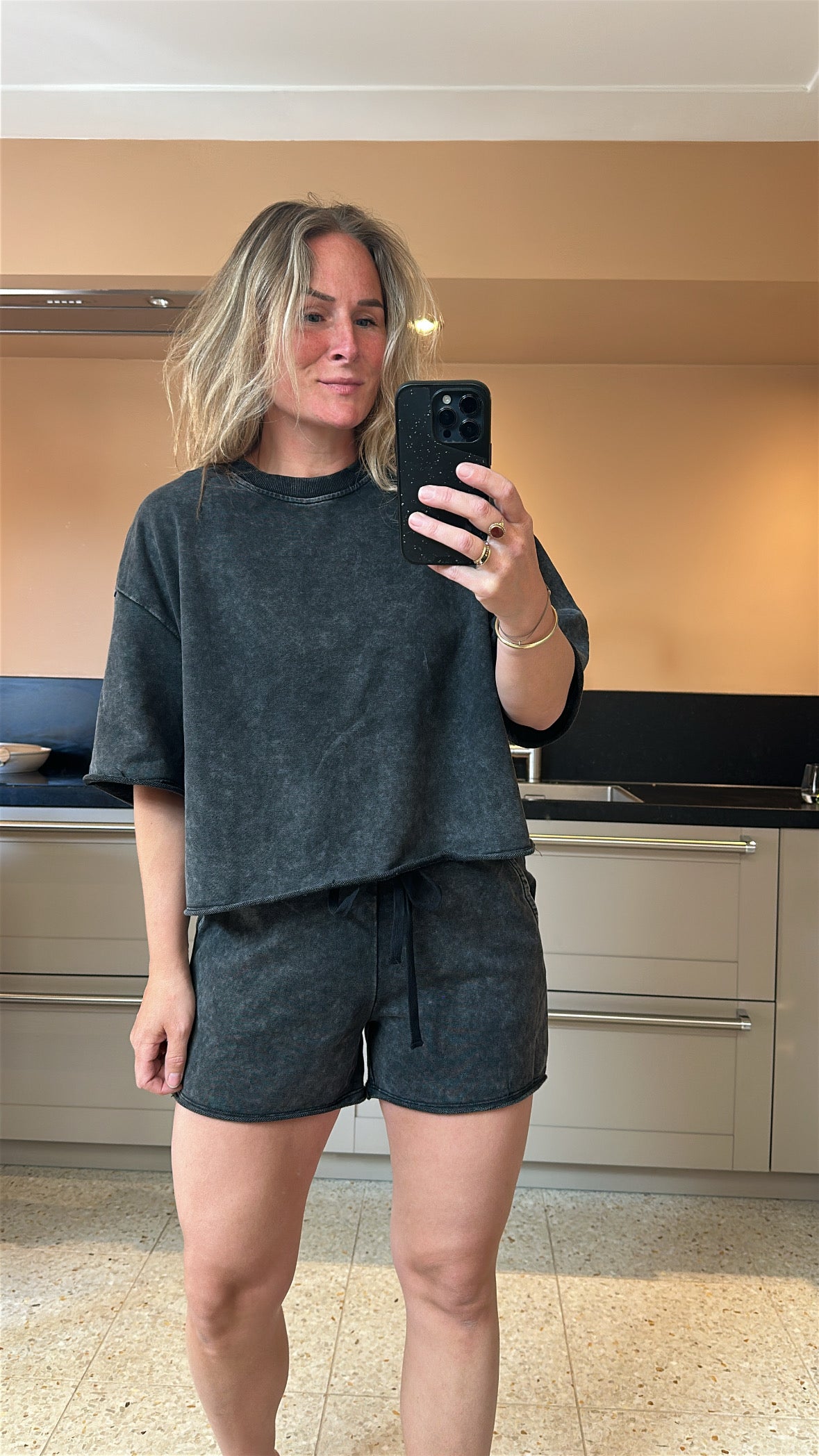 Elfie - sportief pakje donker grijs