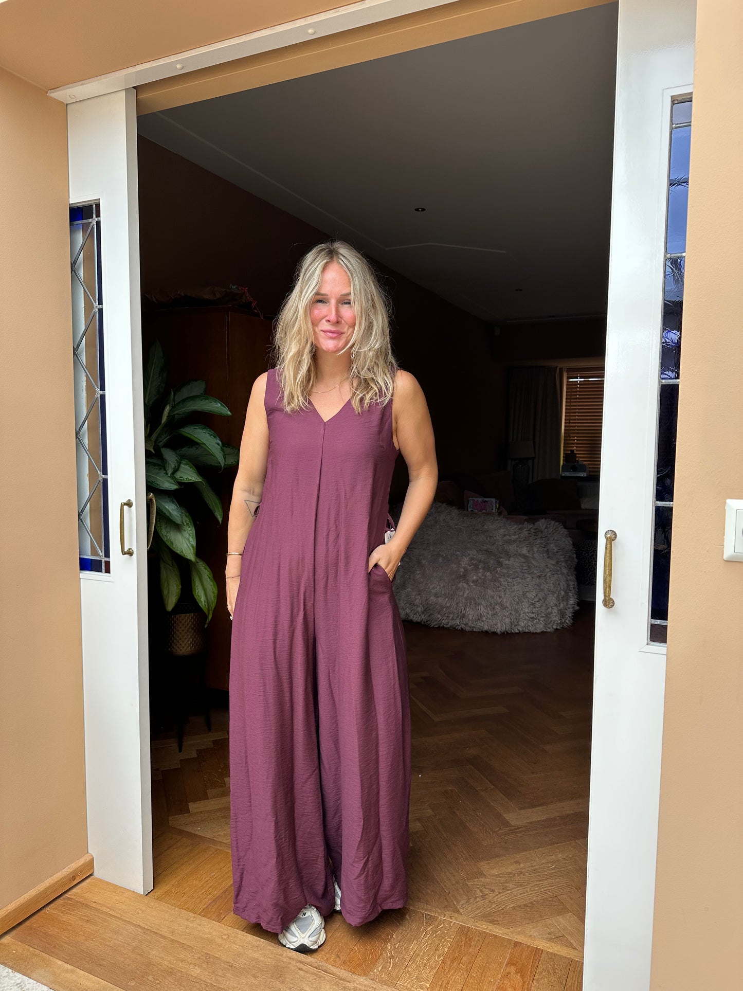 Farwa - jumpsuit bordeaux
