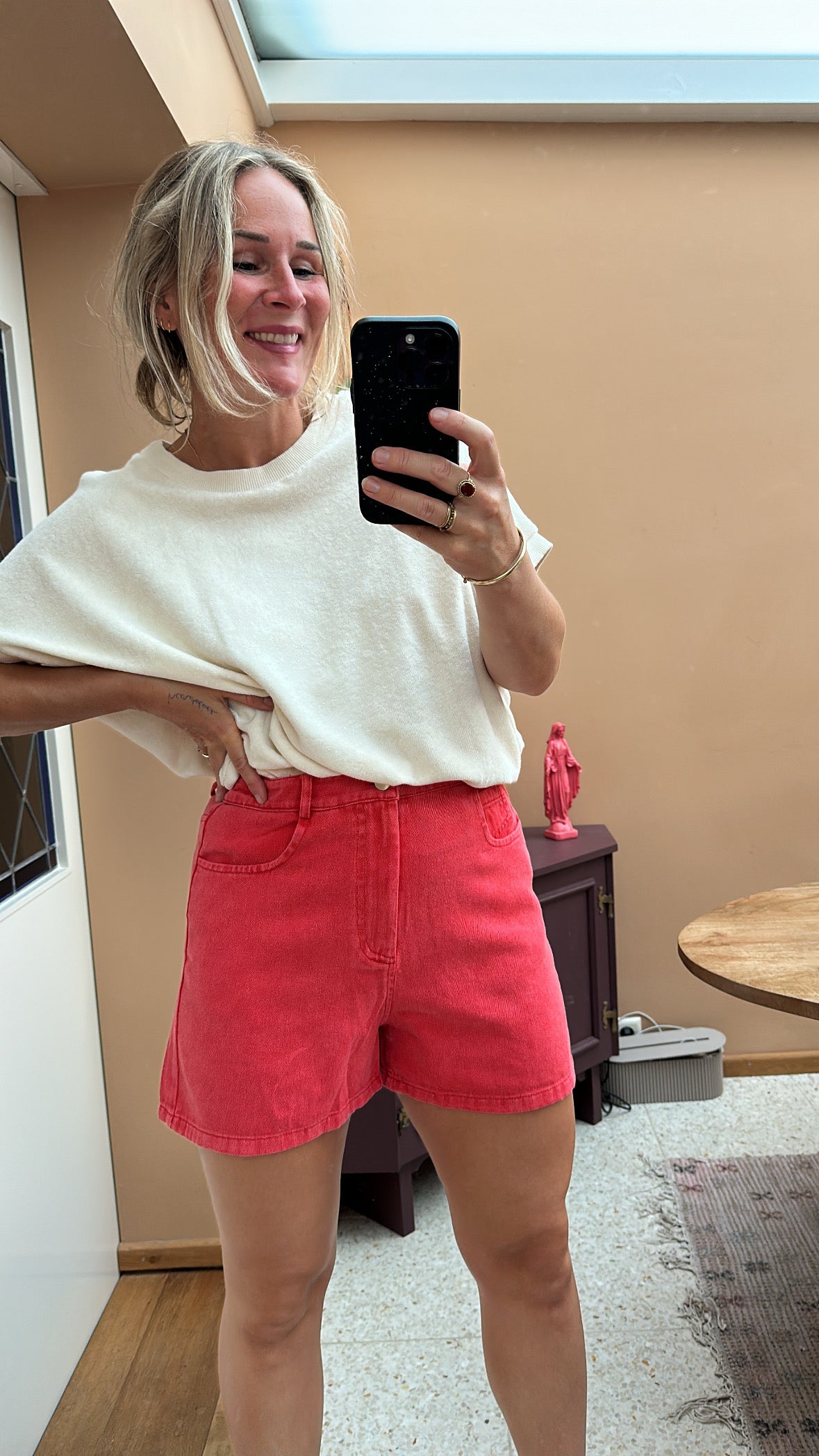 Hailey - shortje rood