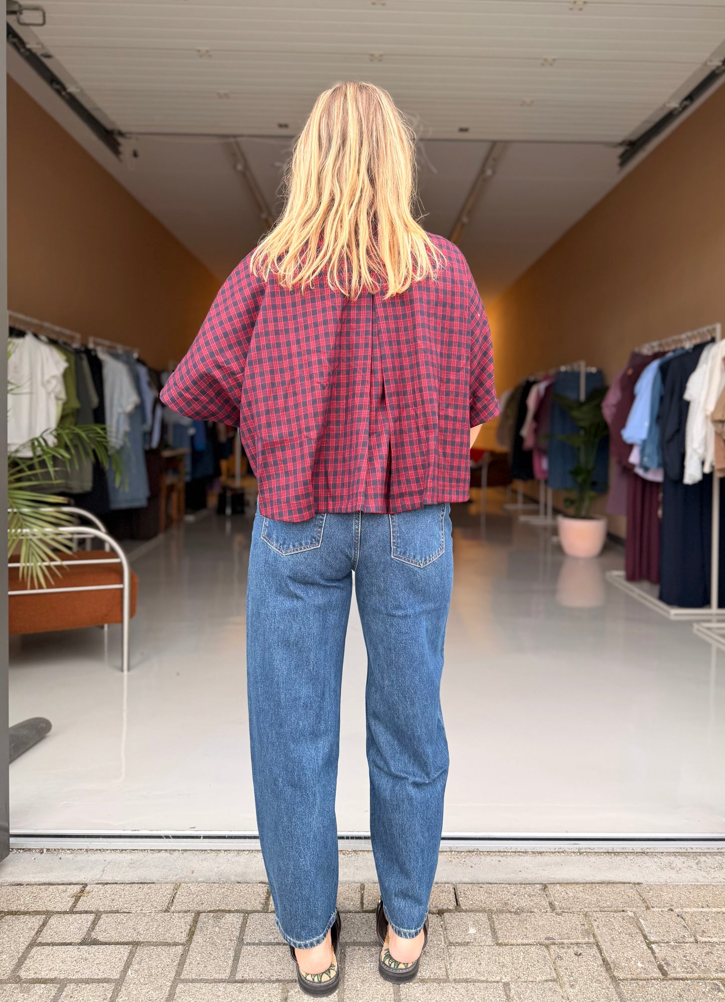 Bony - dark blue barrel jeans