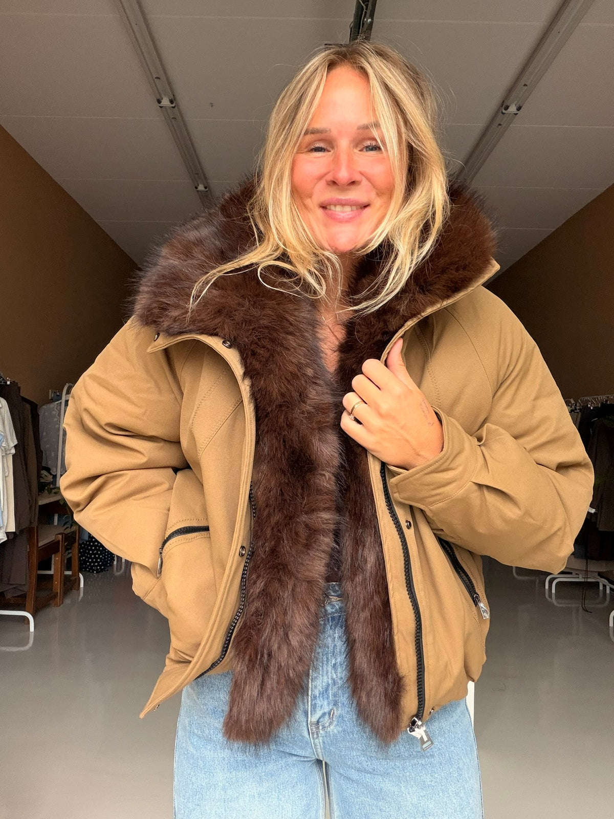 Belina - winterjas met bontje