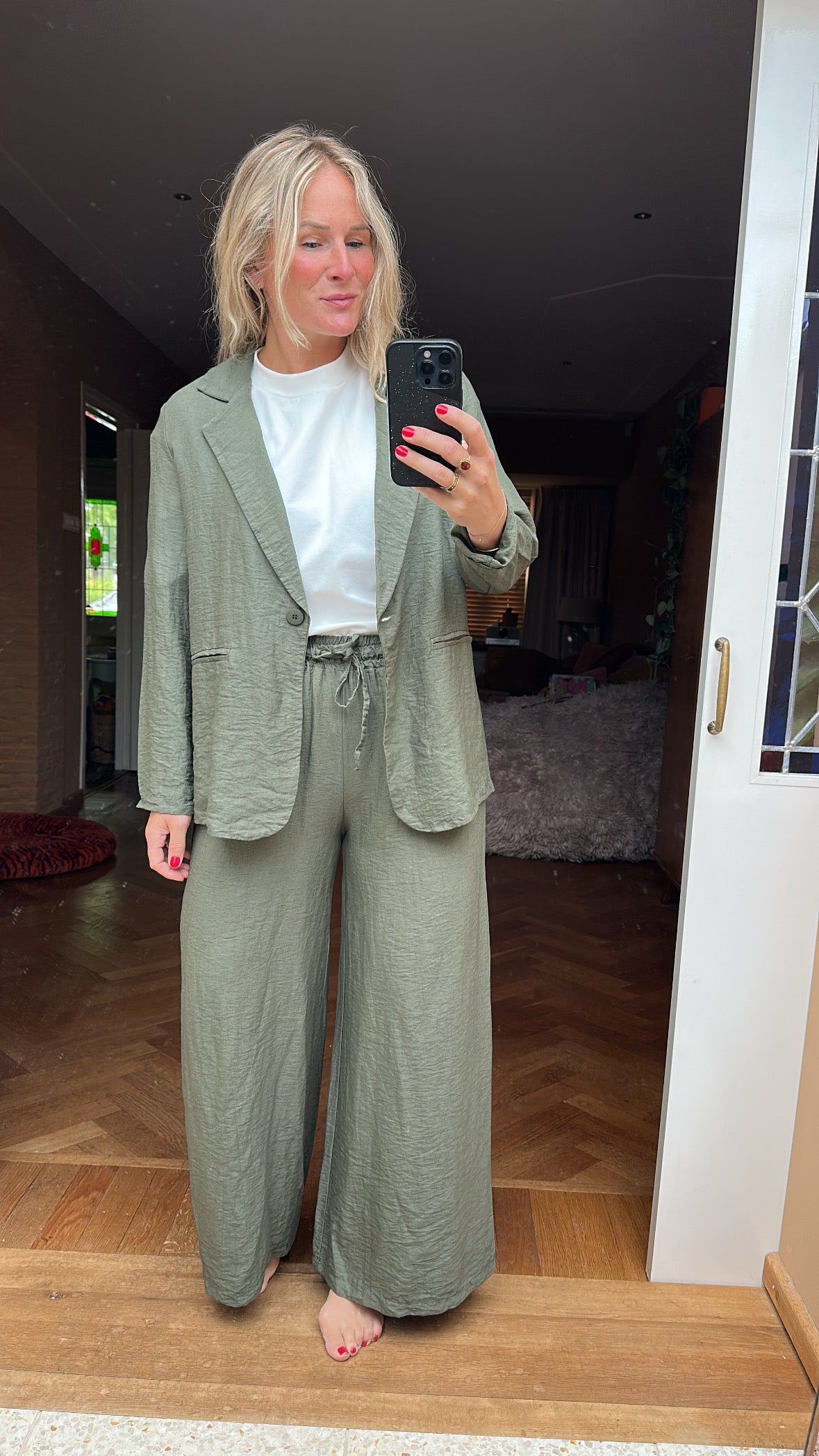Fiori - groene blazer met broek