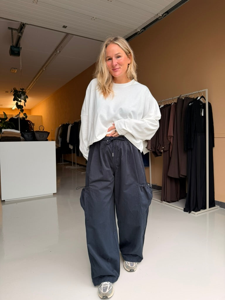 Leo - blauwe cargo broek
