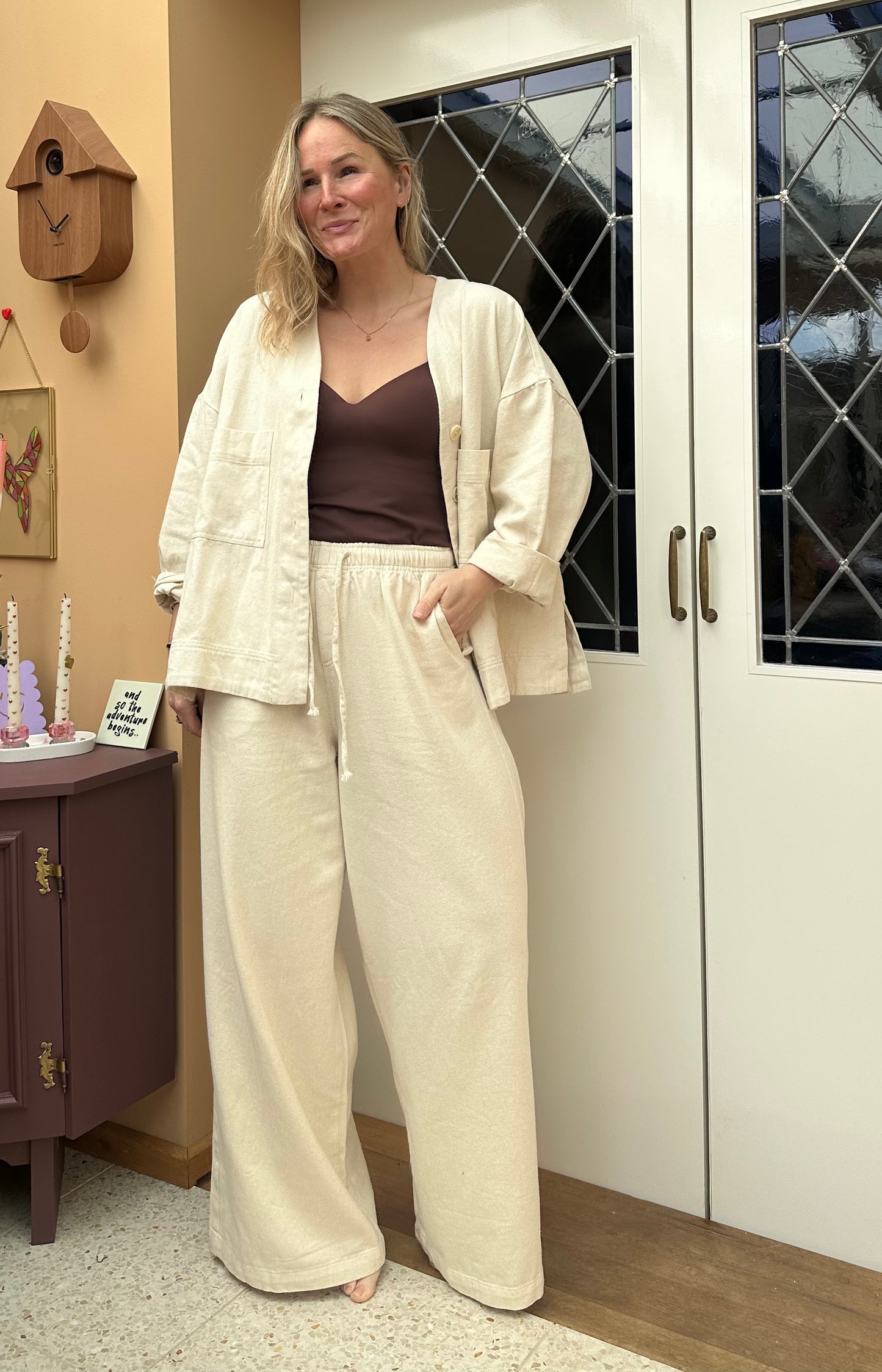 Daphne - katoenen broek crème
