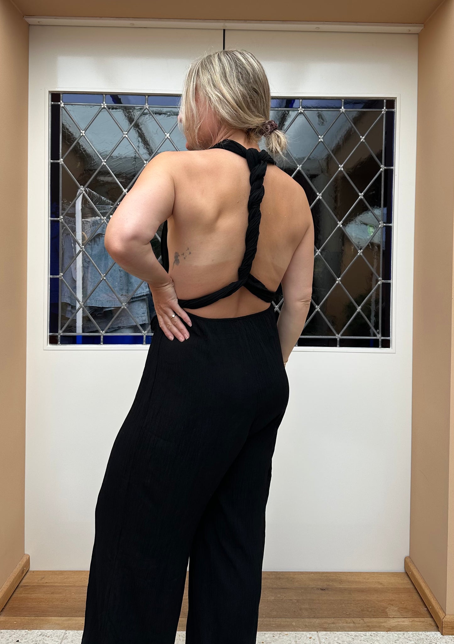 Farou - jumpsuit zwart
