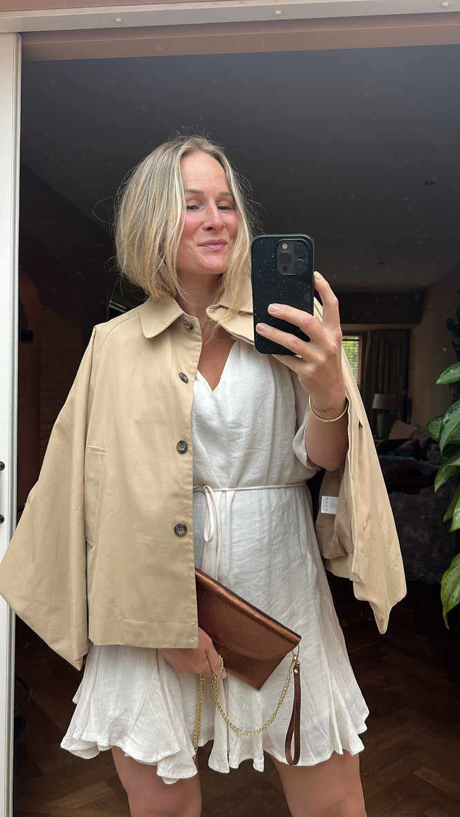 Dory - korte trenchcoat