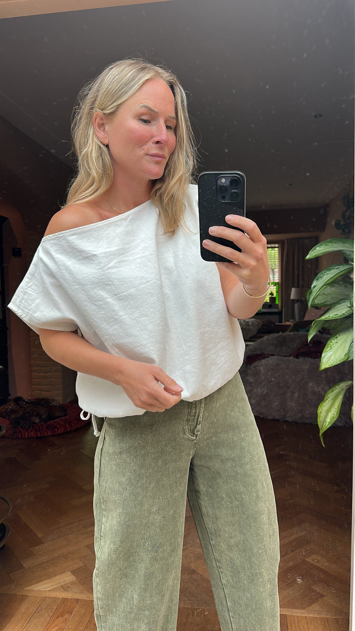 Etopi - cropped shirtje wit