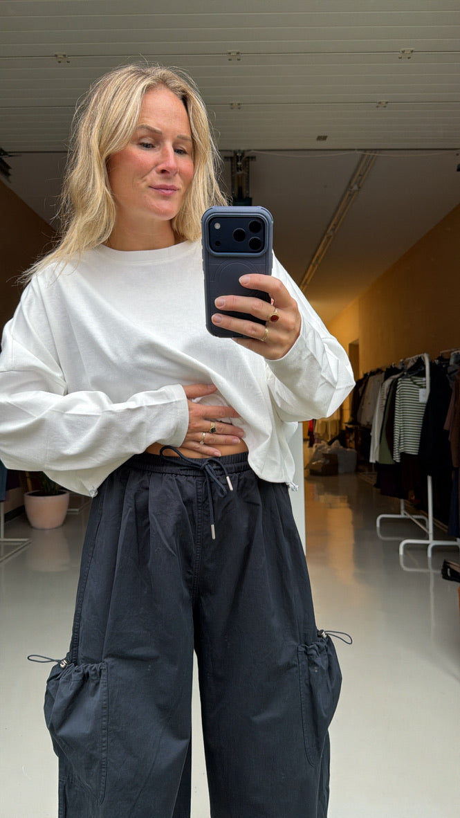 Leo - blauwe cargo broek