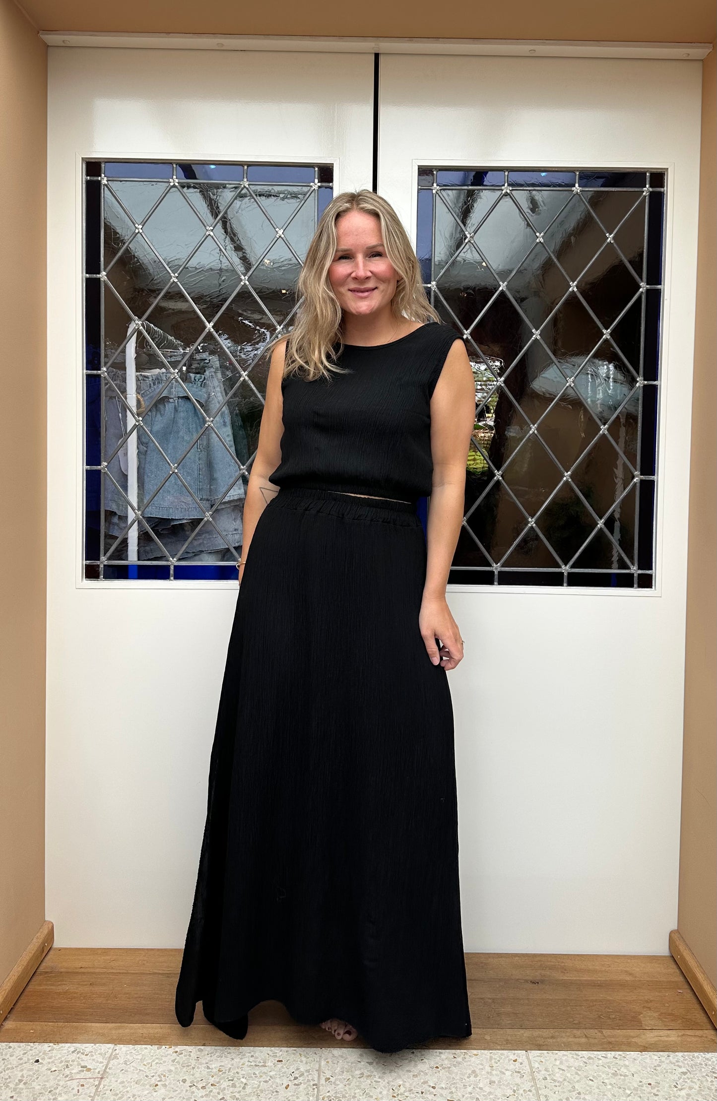 Fab - top en rok combinatie zwart