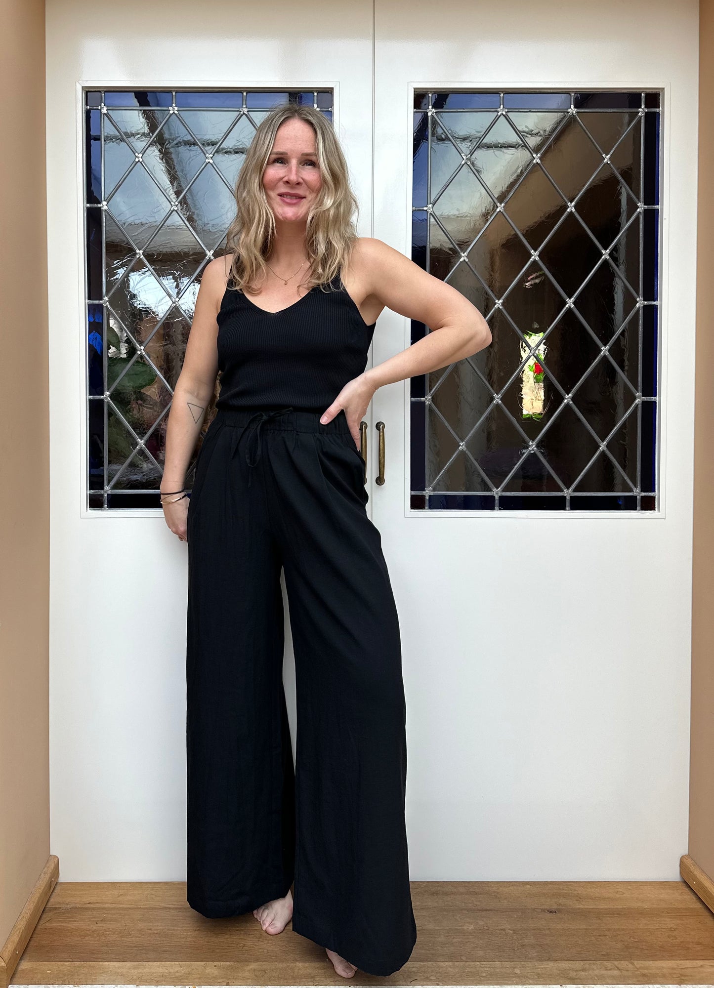 Doris - zwarte comfi broek