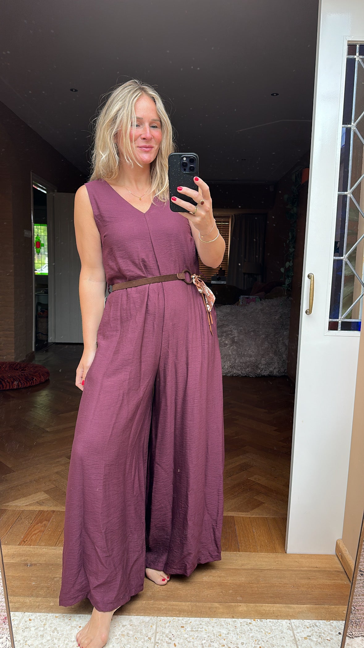 Farwa - jumpsuit bordeaux