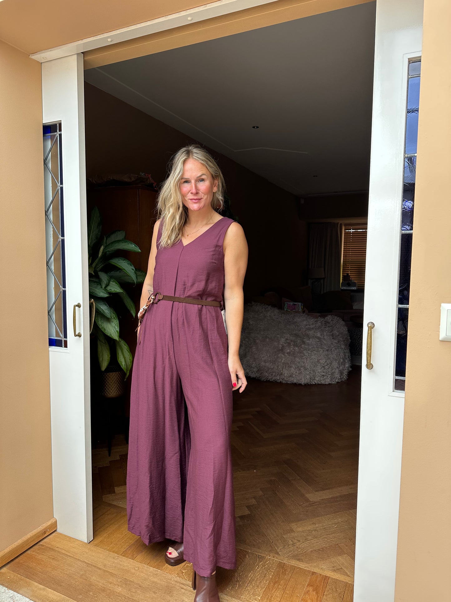 Farwa - jumpsuit bordeaux