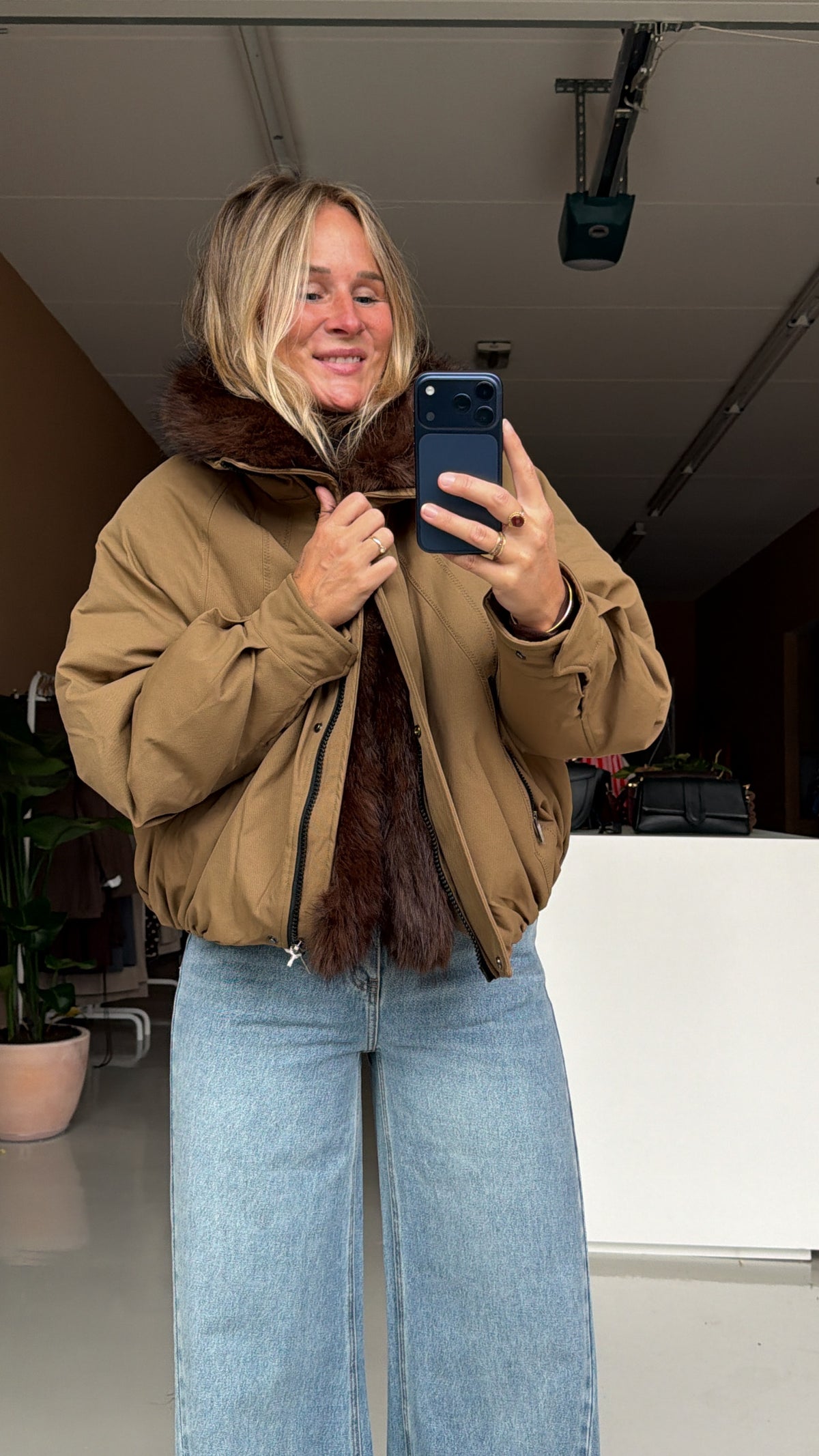 Belina - winterjas met bontje