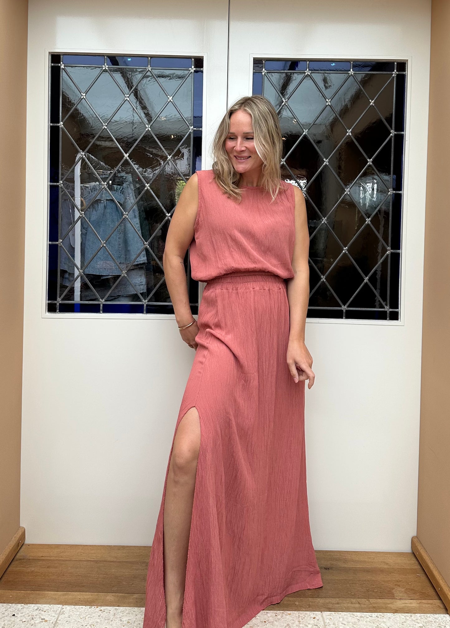 Fab - top en rok combinatie roze