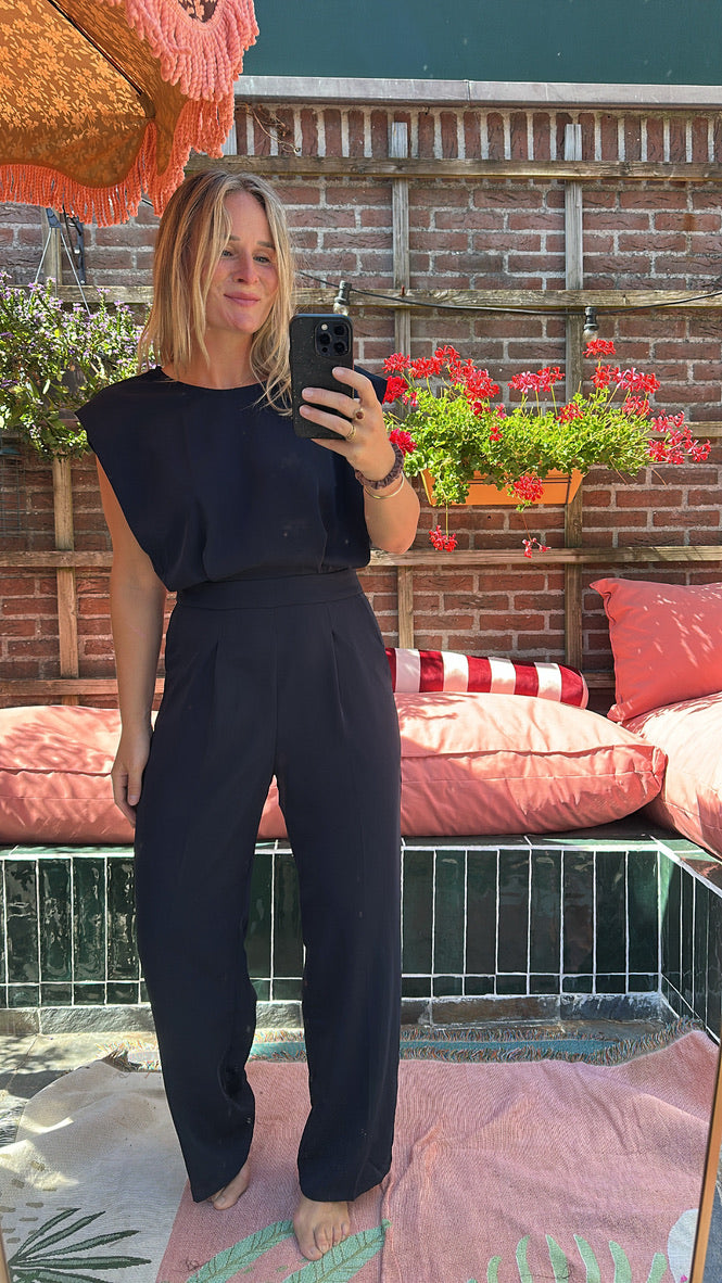 Iselle - blauwe jumpsuit