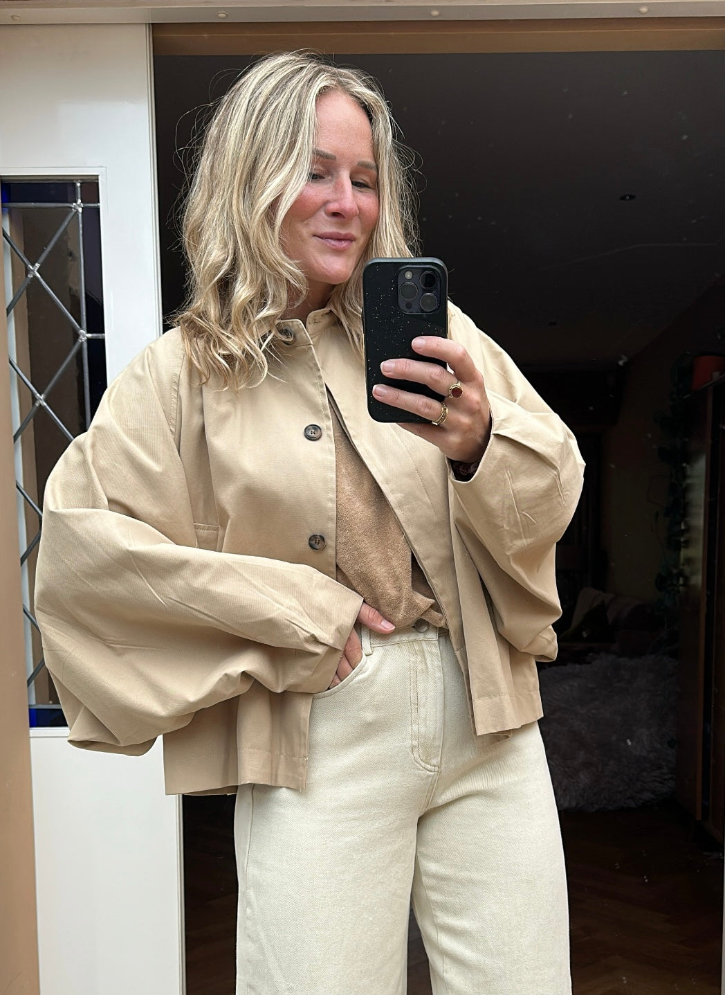 Dory - korte trenchcoat