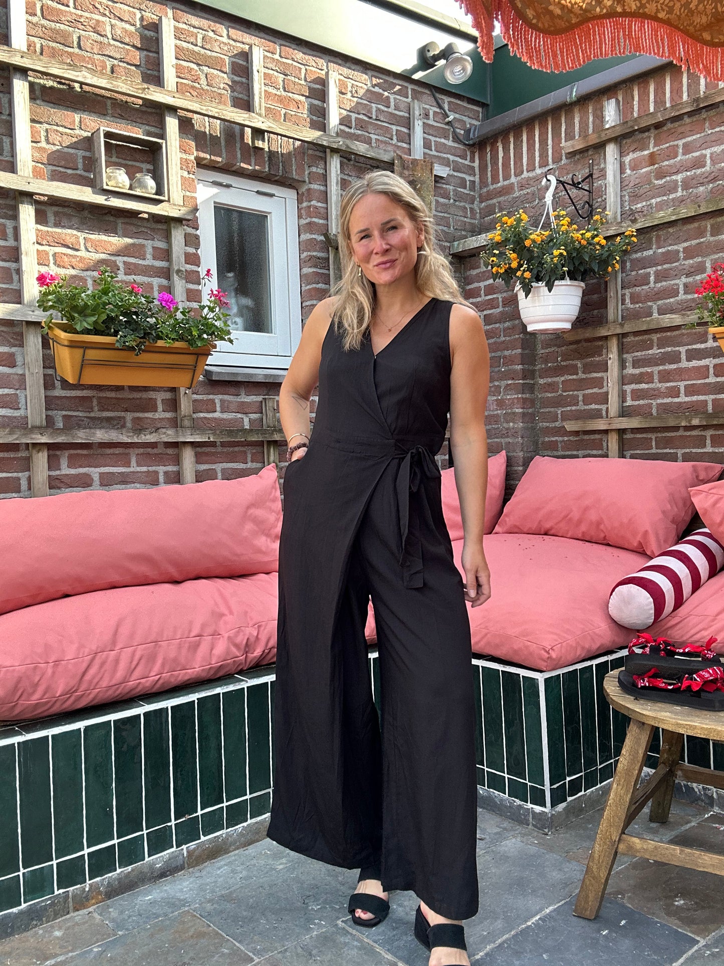 Filipa - zwarte jumpsuit