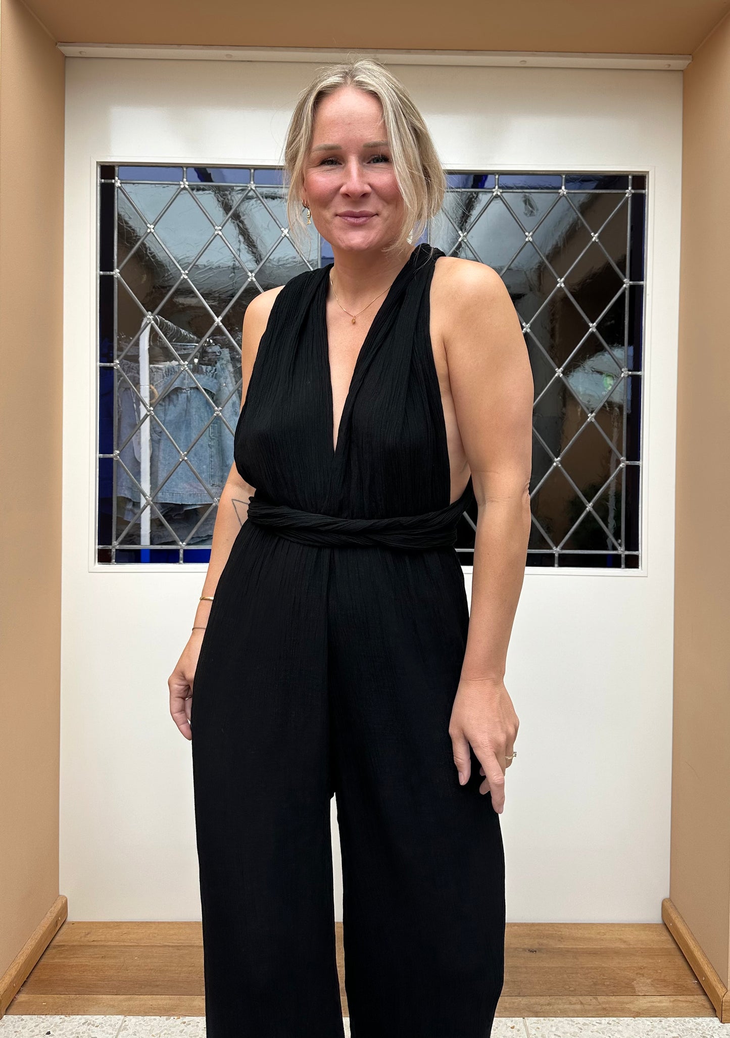Farou - jumpsuit zwart