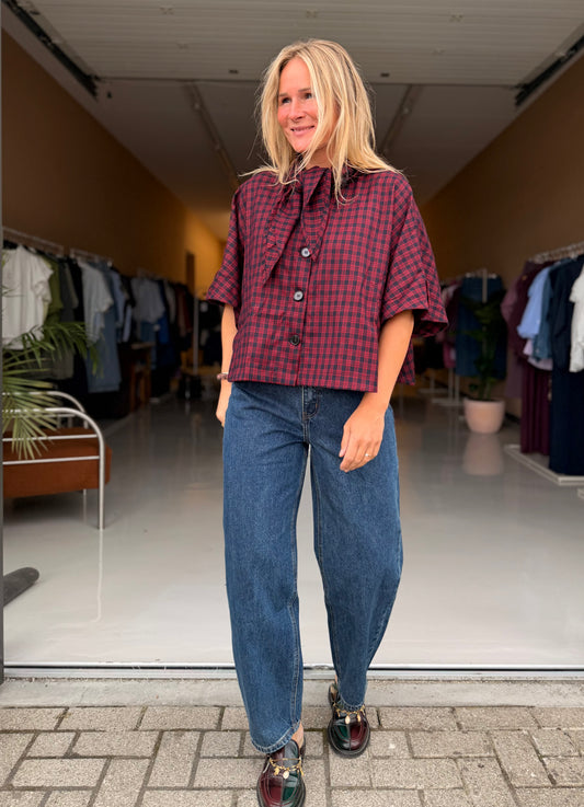 Bony - dark blue barrel jeans