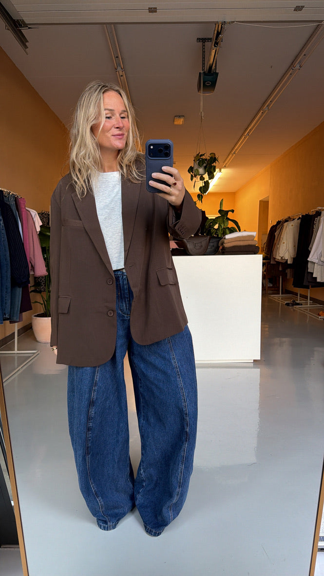 Lyam - oversized blazer bruin