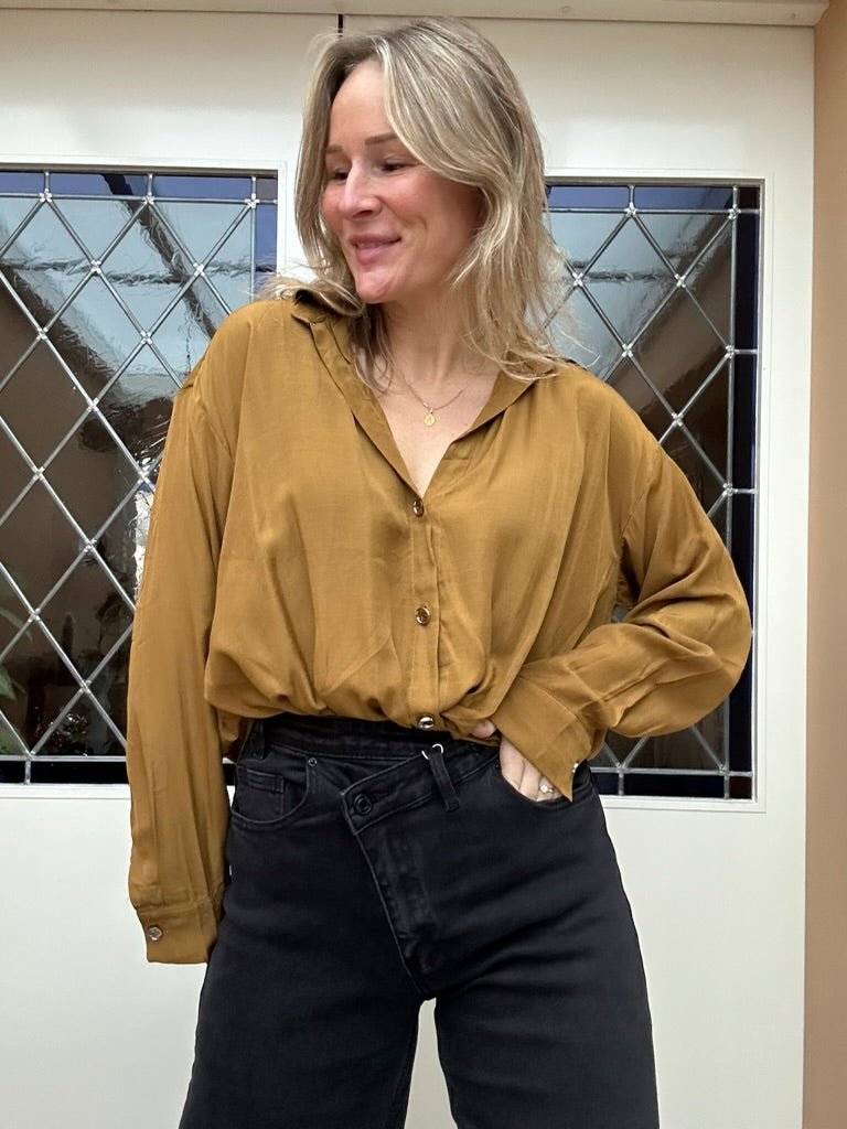 Audrey - stretch jeans high waist dark grey
