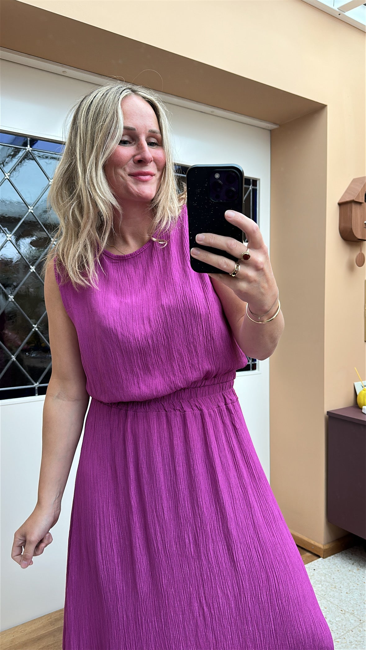 Fab - top en rok combinatie magenta