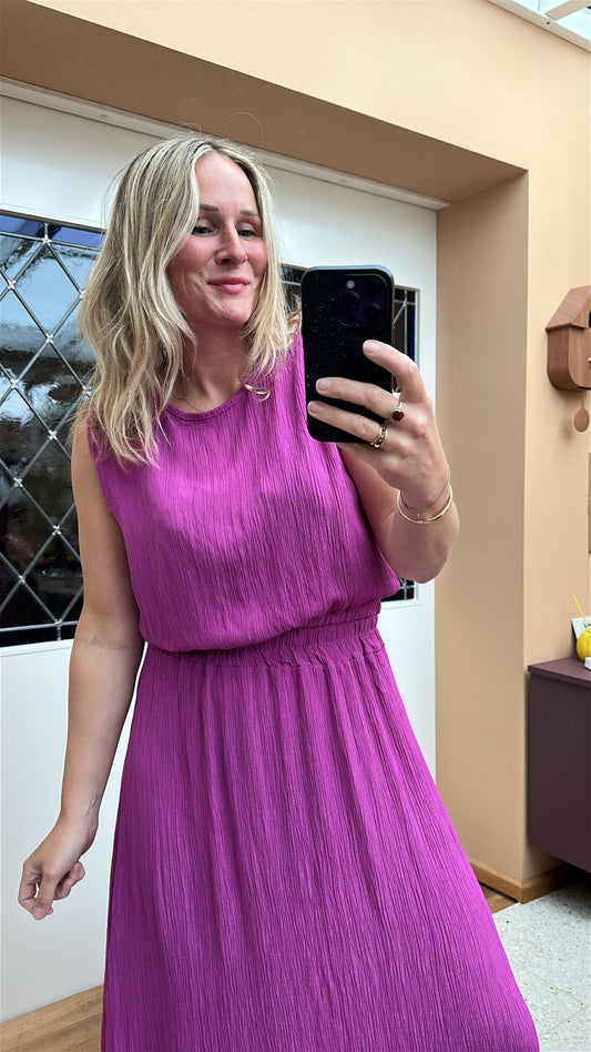 Fab - top en rok combinatie magenta