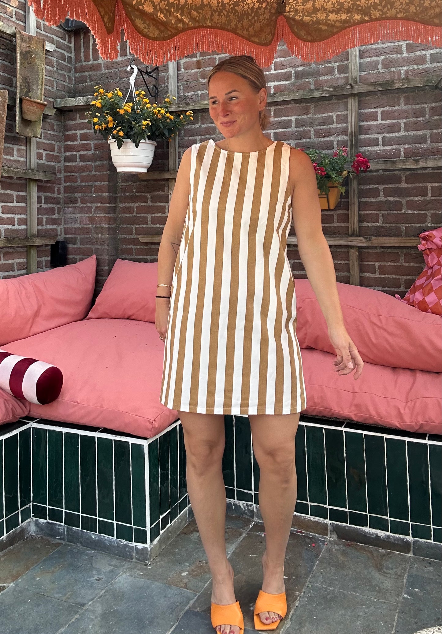 Friz - strepen jurkje