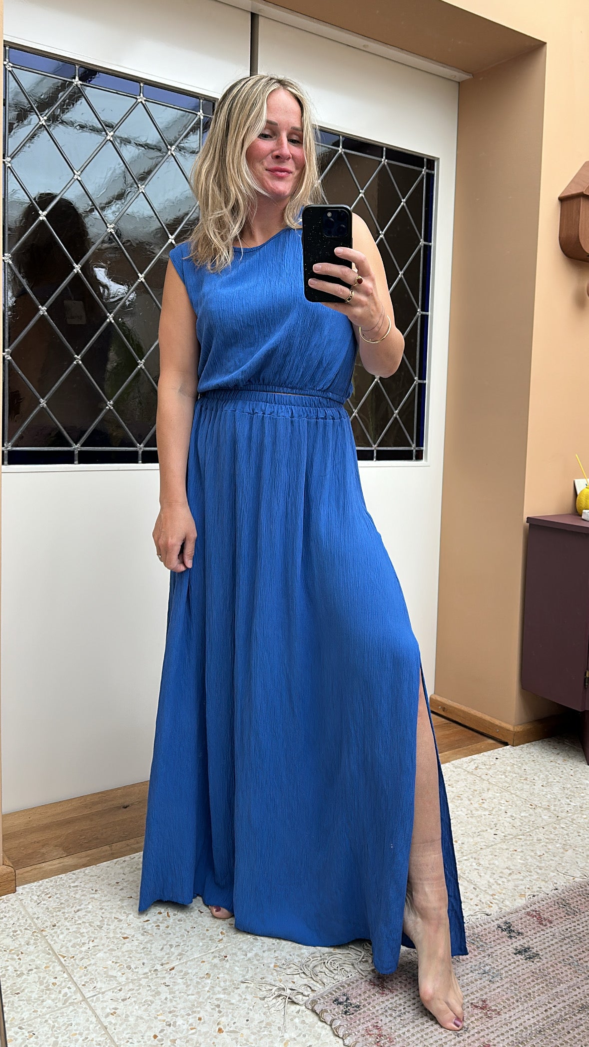Fab - top en rok combinatie kobalt