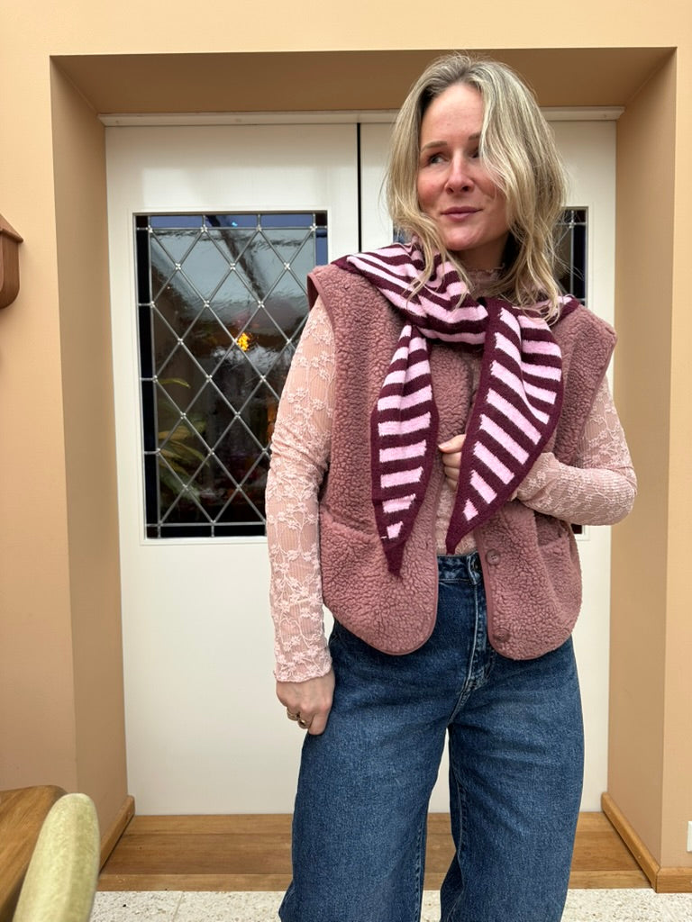 Bliss - kanten top roze