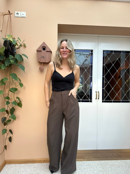 Great - taupe pantalon