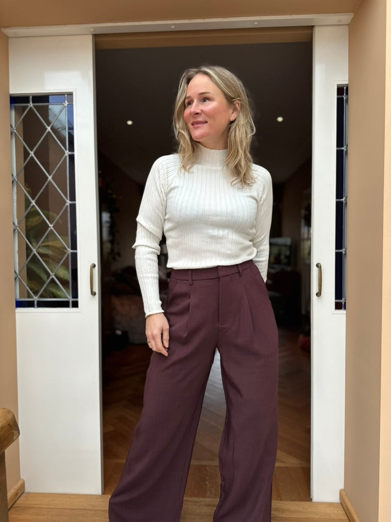 Great - bordeaux pantalon