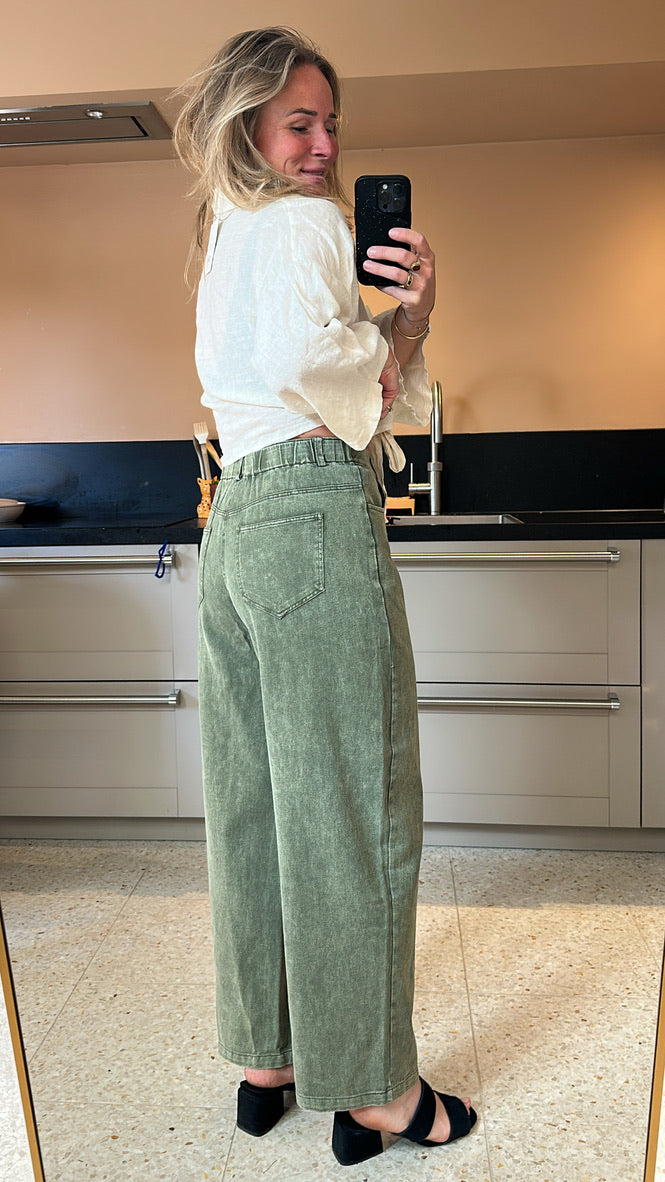 Def - groene balloon broek