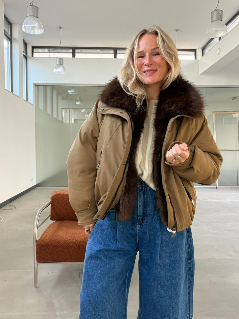 Belina - winterjas met bontje