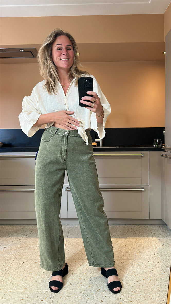 Def - groene balloon broek