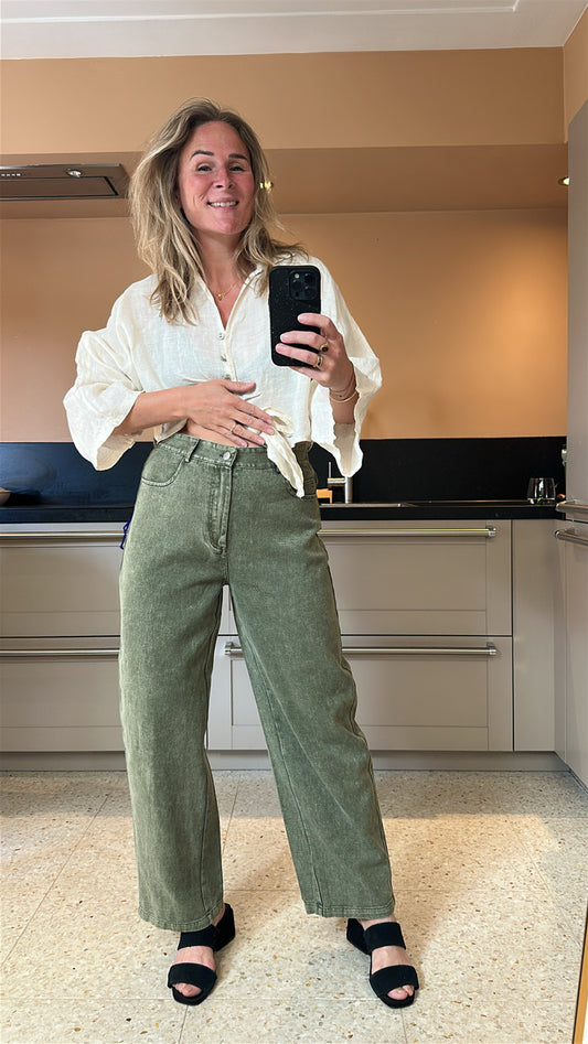 Def - groene balloon broek