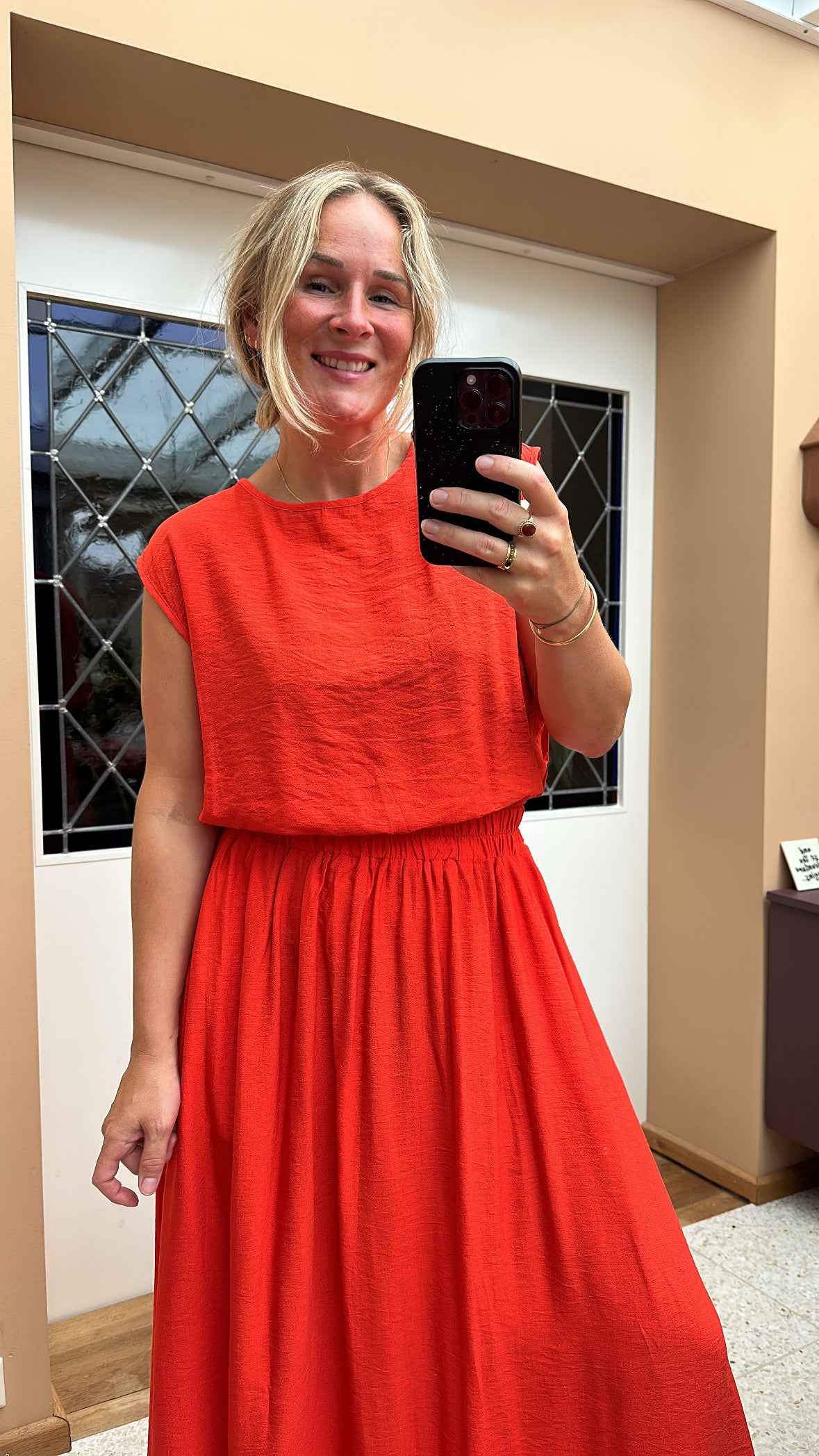 Fab - top en rok combinatie rood