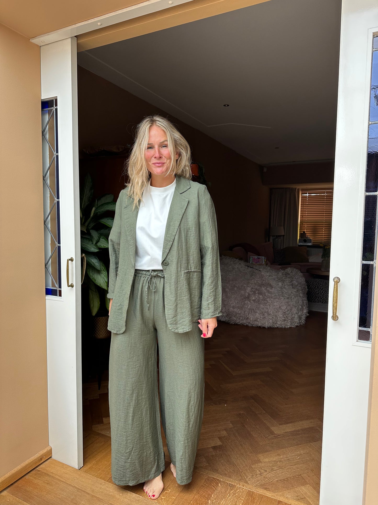 Fiori - groene blazer met broek