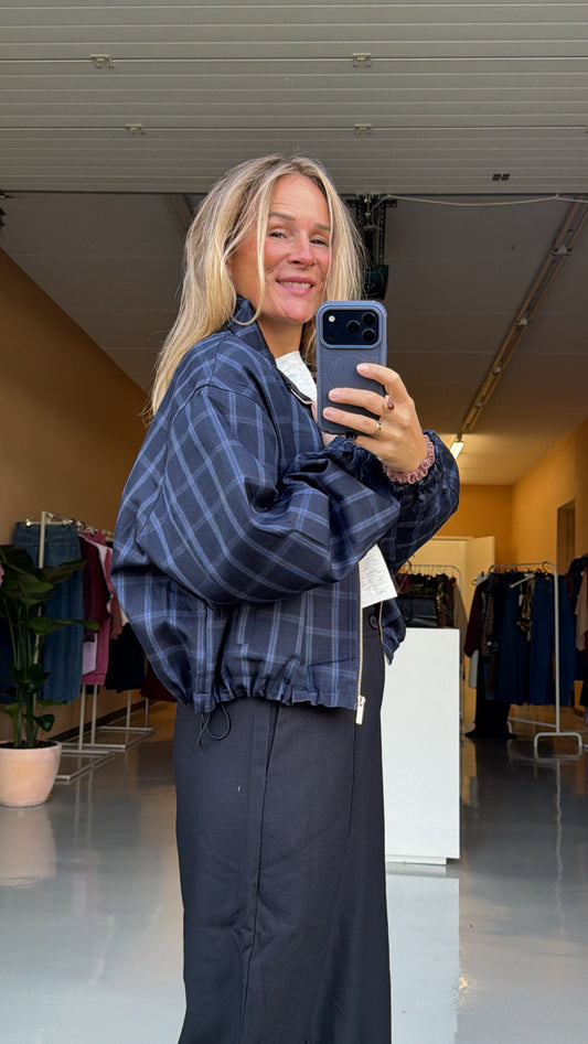 Jess - ruiten jasje blauw