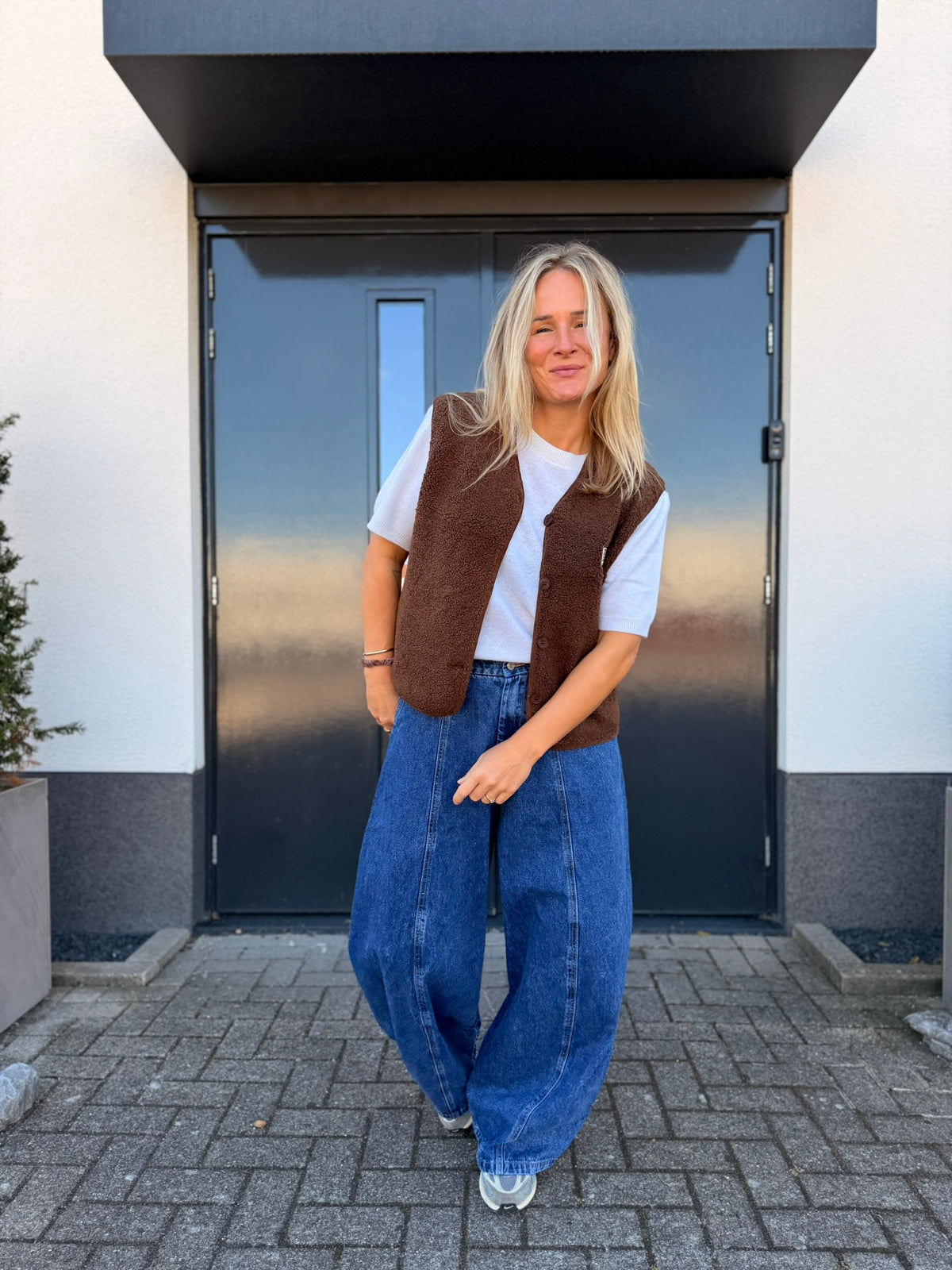 Kimora - barrel jeans blauw
