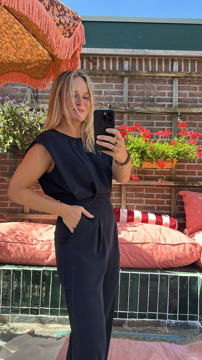 Iselle - blauwe jumpsuit