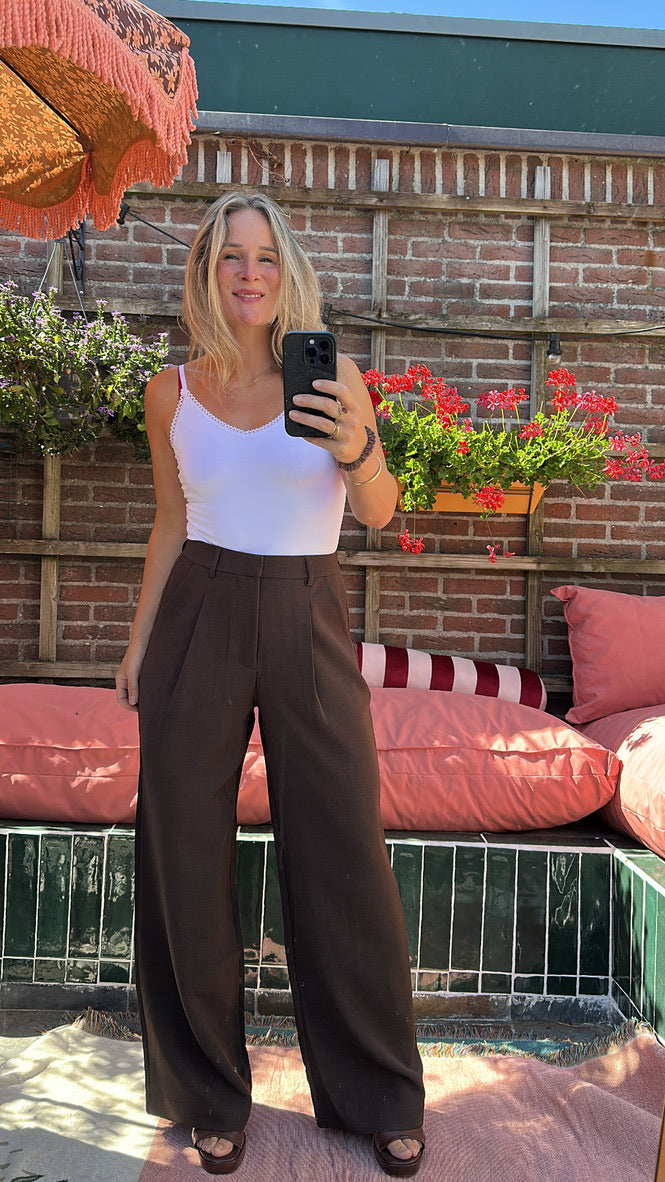 Great - bruine pantalon